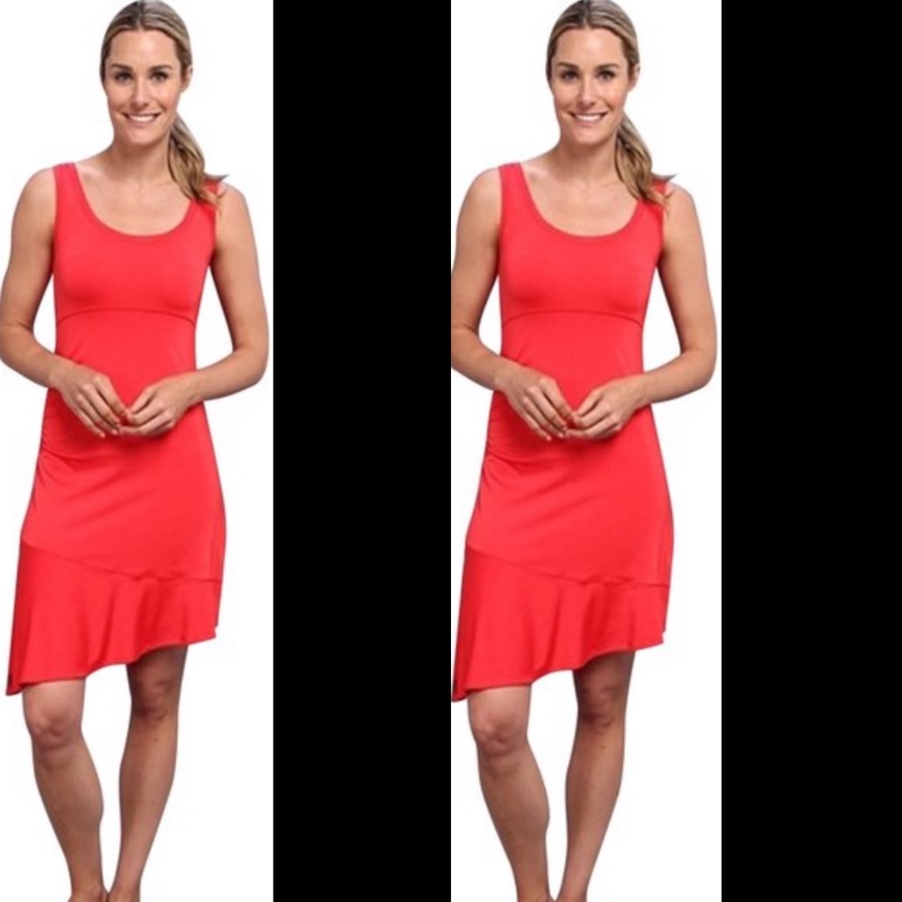 Lole Coral olena asymmetrical hem dress